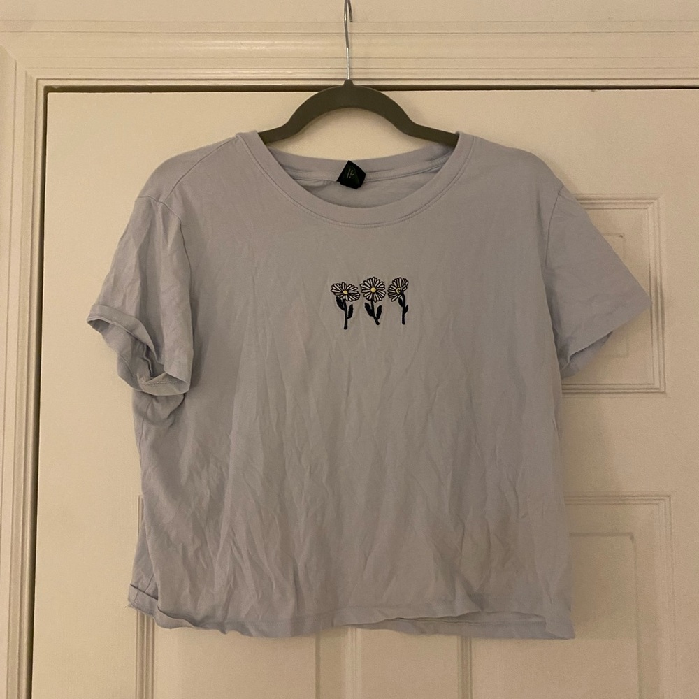 Target Wild Fable Flowers Crop Top Size Large
